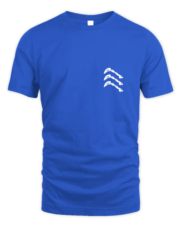 Cloop Triple Wave Emblem Tee in Deep Navy
