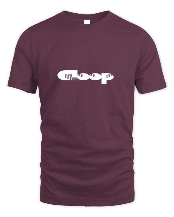 Contemporary Cloop Logo Tee with Stacked Design Motif