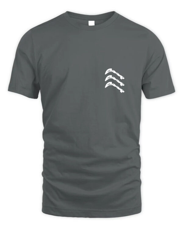Navy Classic Tee with Stacked Cloop Logo Detail